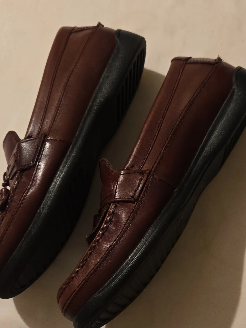 Dockers Men’s Brown Leather Tassel Loafers